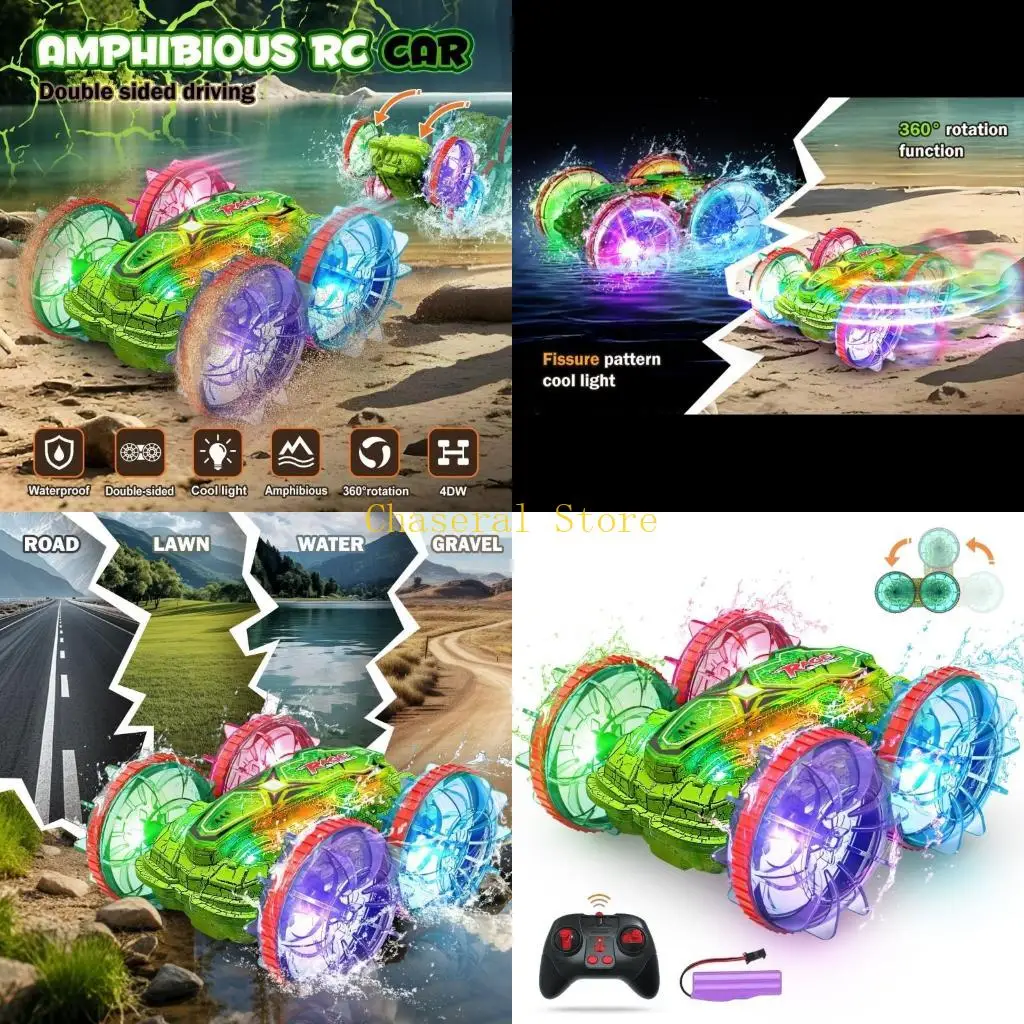 

E7CE Gesture Sensing Four Wheel Vehicle Toy Car Amphibian Model for Kids 5-12