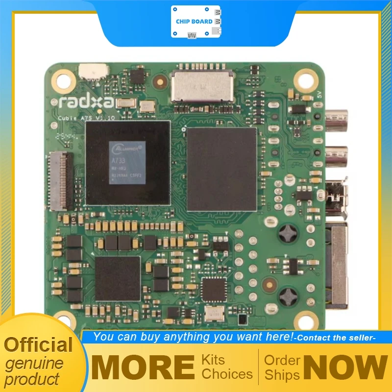 

Radxa Cubie A7S Compact SBC, Allwinner A733 Octa-Core, 3TOPS AI NPU, WiFi6 Bluetooth 5.4 Board