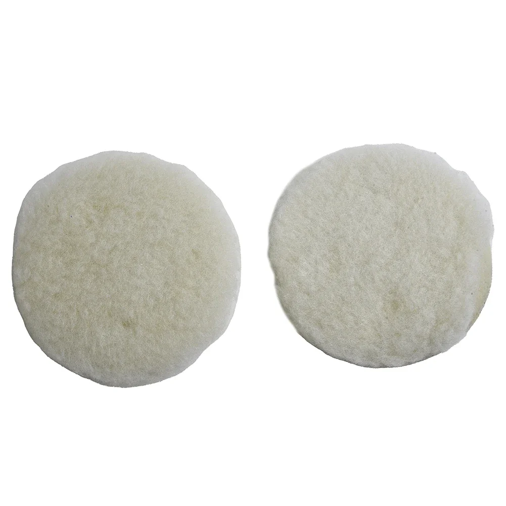 Buffing Pads Polishing Pads Wool Buffing Pads White + Black For Buffing Automotive 5/6/7 Inch Sanding On Car Buffer