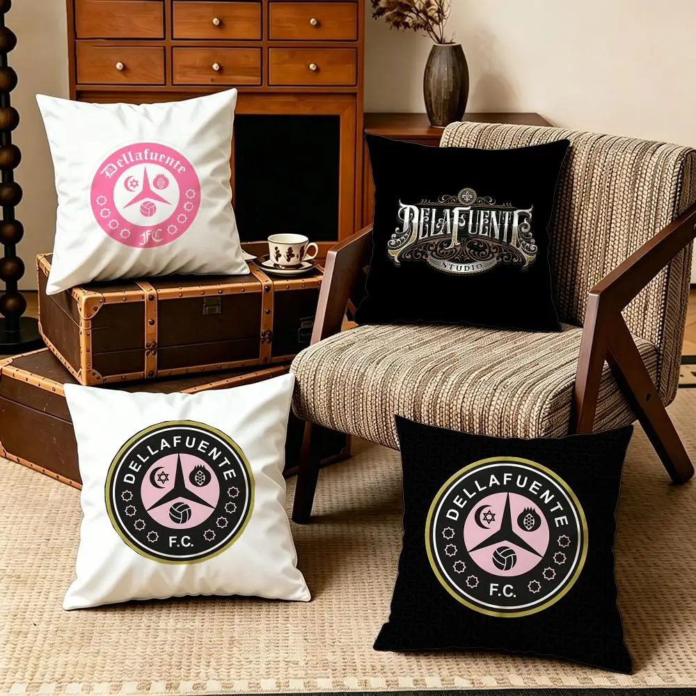 Celebrity-DELLAFUENTES Cushion Cover Soft Velvet Cushion Cover Set 4Pcs 50x50 45x45 Zipper Pillowcase for Home Decor