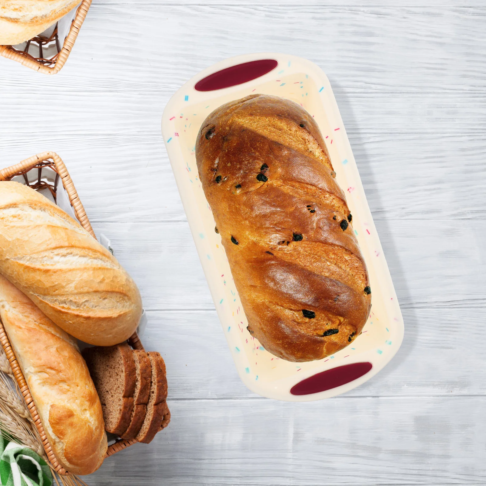 

Silicone Toast Baking Mold Non-Stick Bread Pan Heat Resistant Loaf Cake Mold for Kitchen Bakery Silicone Baking Pan