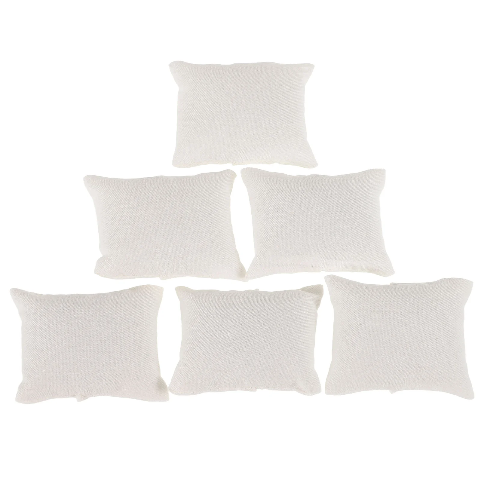 6 Pcs Pillow House Miniature Pillows Accessories Toys Decorate Dollhouse White Accessory