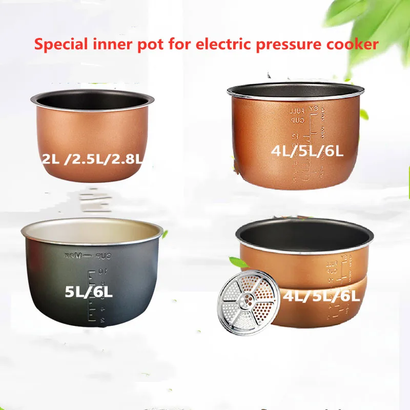 Electric pressure cooker liner inner multicooker bowl tank liter non-stick pot 2/2.5/2.8/4/5/6L 1pc