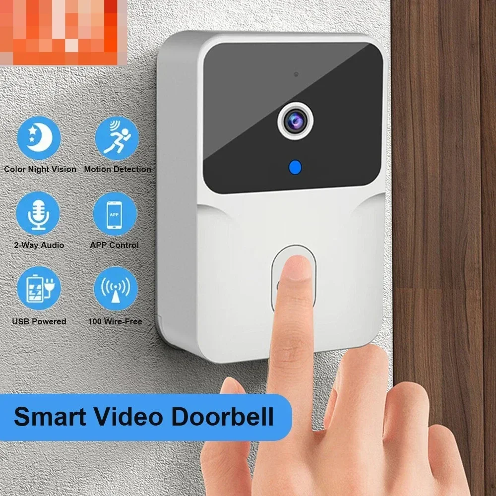 

WiFi Video Doorbell Wireless HD Camera PIR Motion Detection IR Alarm Security Smart Home Door Bell WiFi Intercom for Home