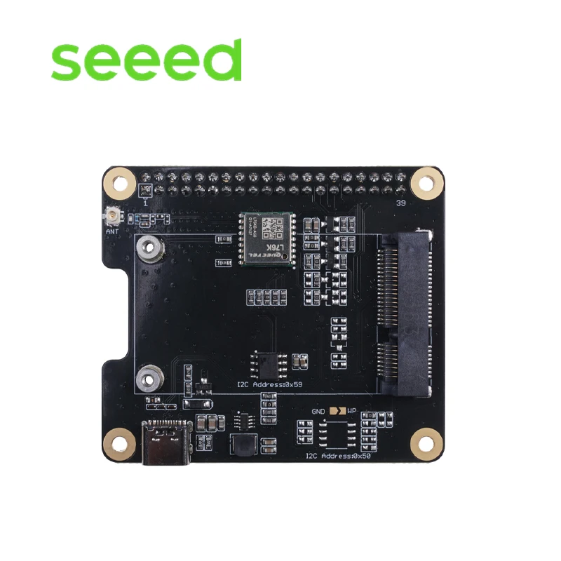 Seeed WM1302 Raspberry Pi Hat for Connecting WM1302 LoRaWAN Module, Mini-PCIe Form-Factor, LoRa Concentrator Semtech SX1302