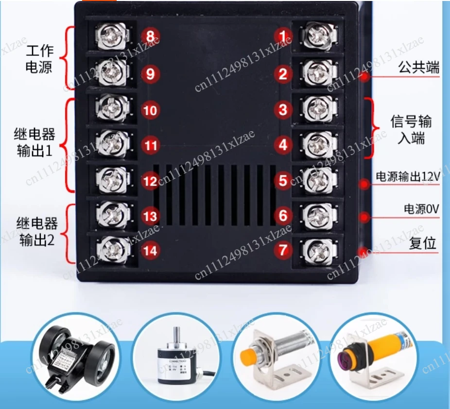 Digital Display Encoder Controller Roller-Type, Counting Meter for Edge Banding Machine Automation and Panel Processing