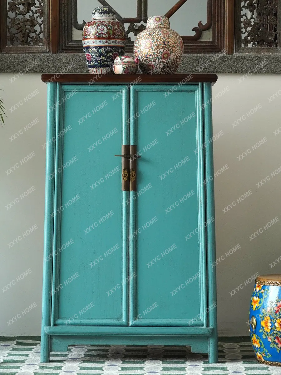 Double door large capacity shoe cabinet A-shaped locker foyer entrance storage cabinet