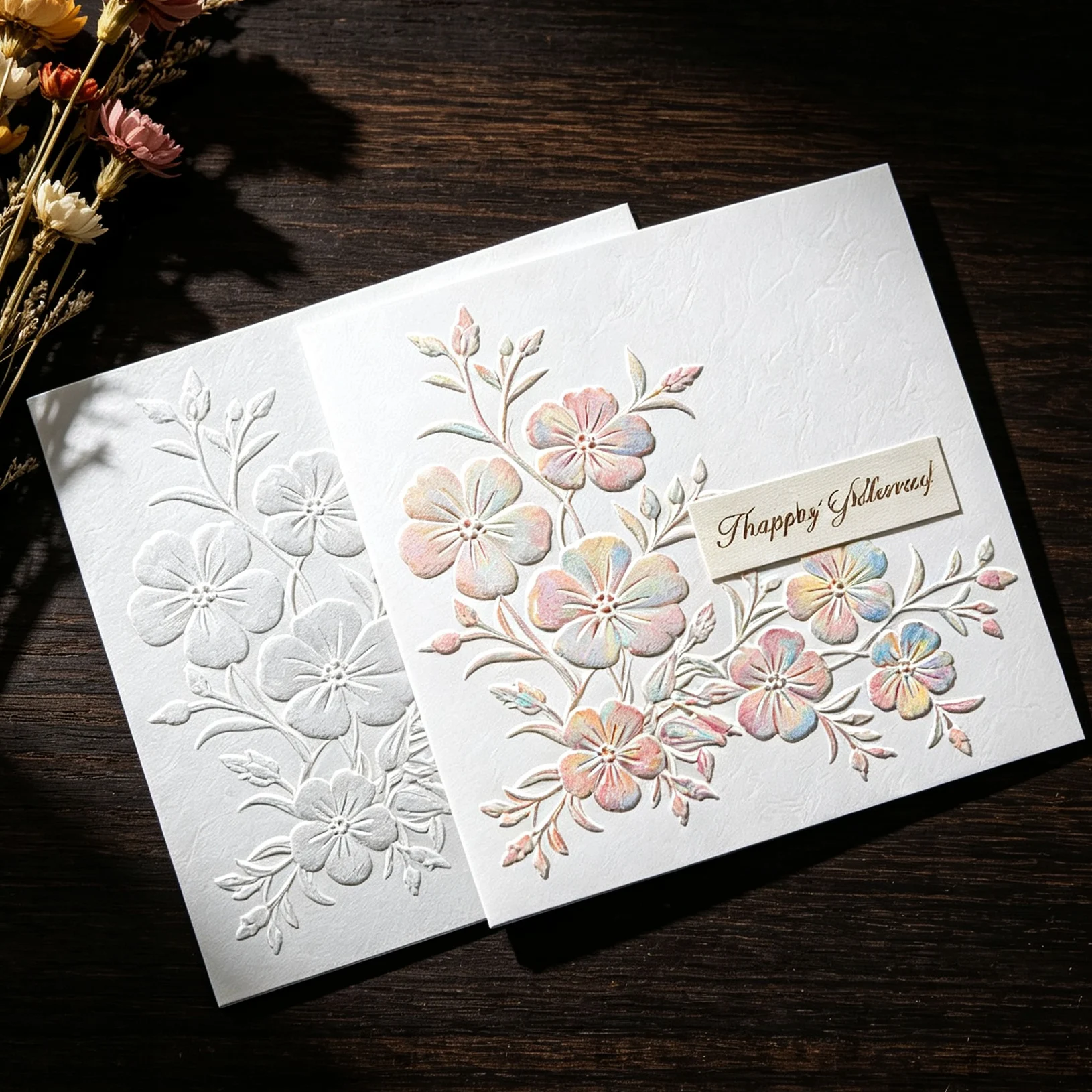 Small flower corner edge design pattern design embossed board hand account decoration three-dimensional indentation tool creativ view 6