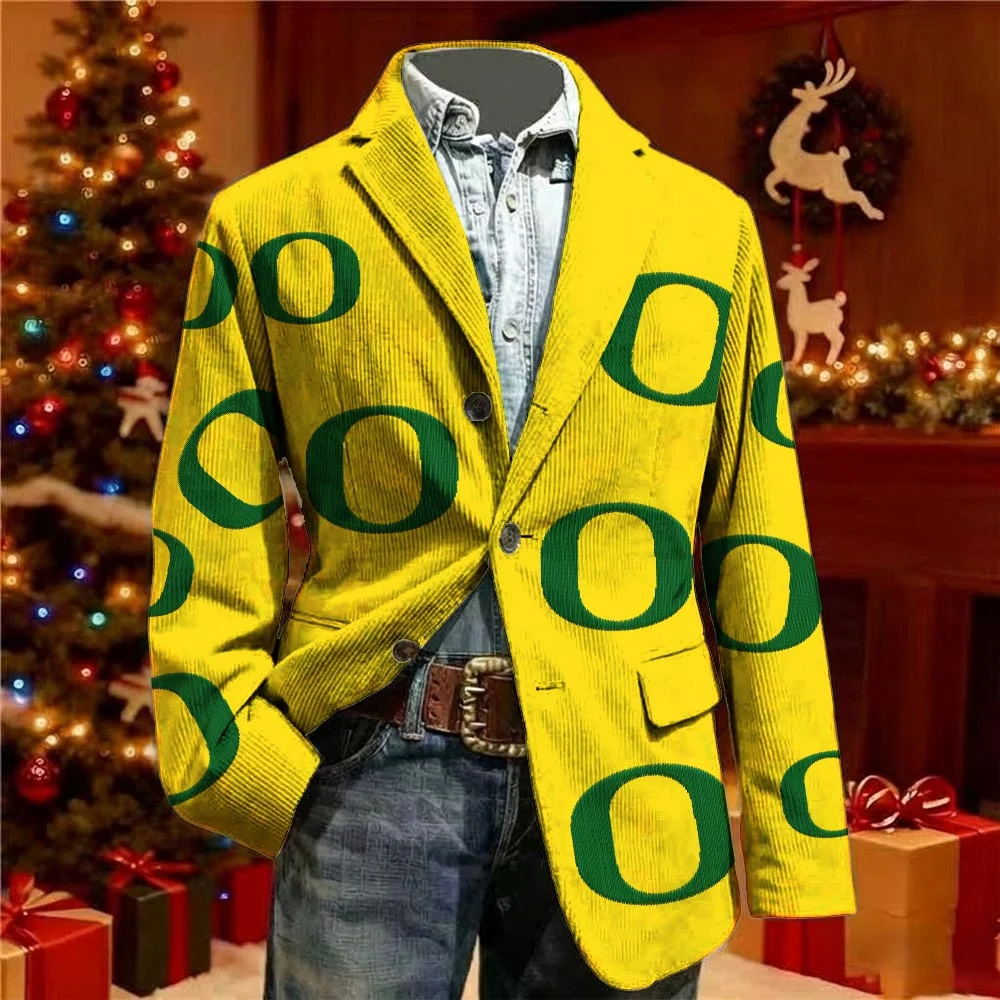 New 2026 Men's Corduroy Sport Jacket Collared Slim Fit Suitable for Printing Casual Business Fashion Suiting Male Outerwear