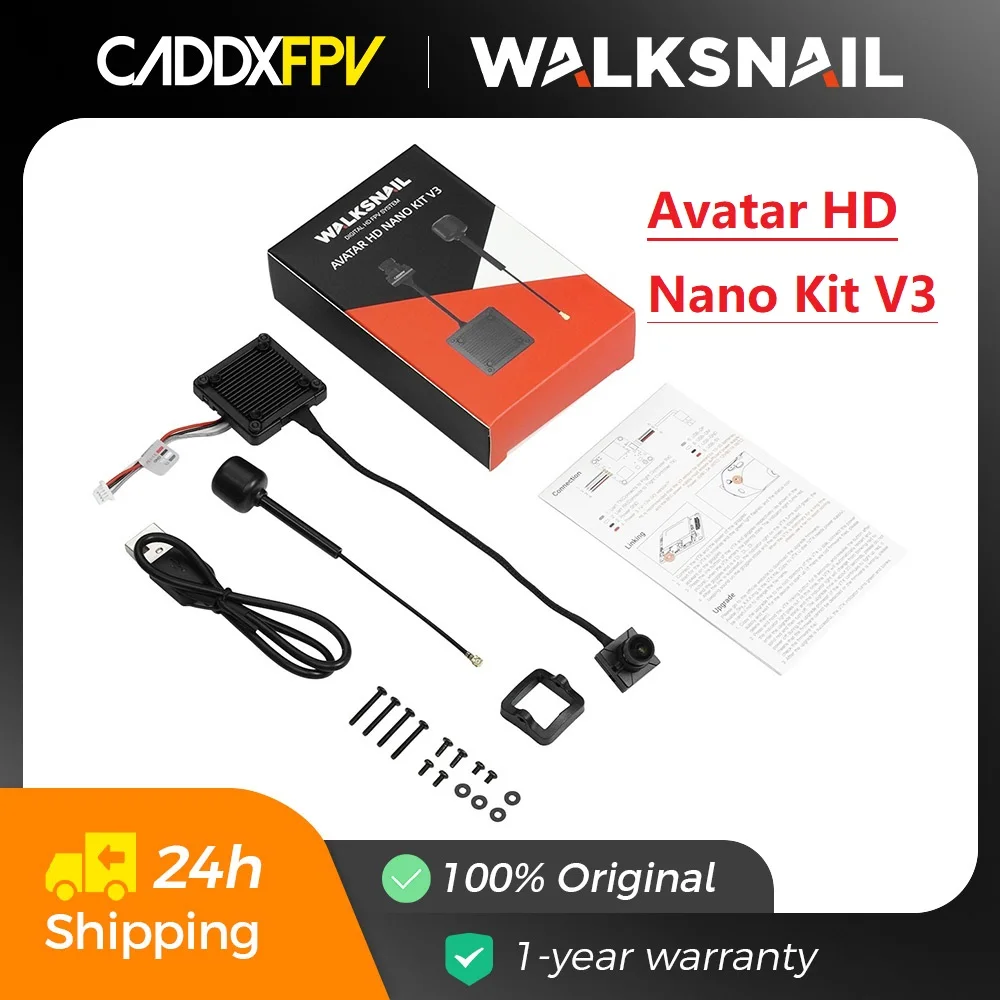 

CADDX Walksnail Avatar HD Nano Kit V3 9CM Coaxial Cable Version