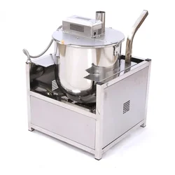 Macchina per Popcorn con sfera di riscaldamento elettromagnetica multifunzione completamente automatica da 5000W, macchina per Popcorn con riscaldamento a Gas