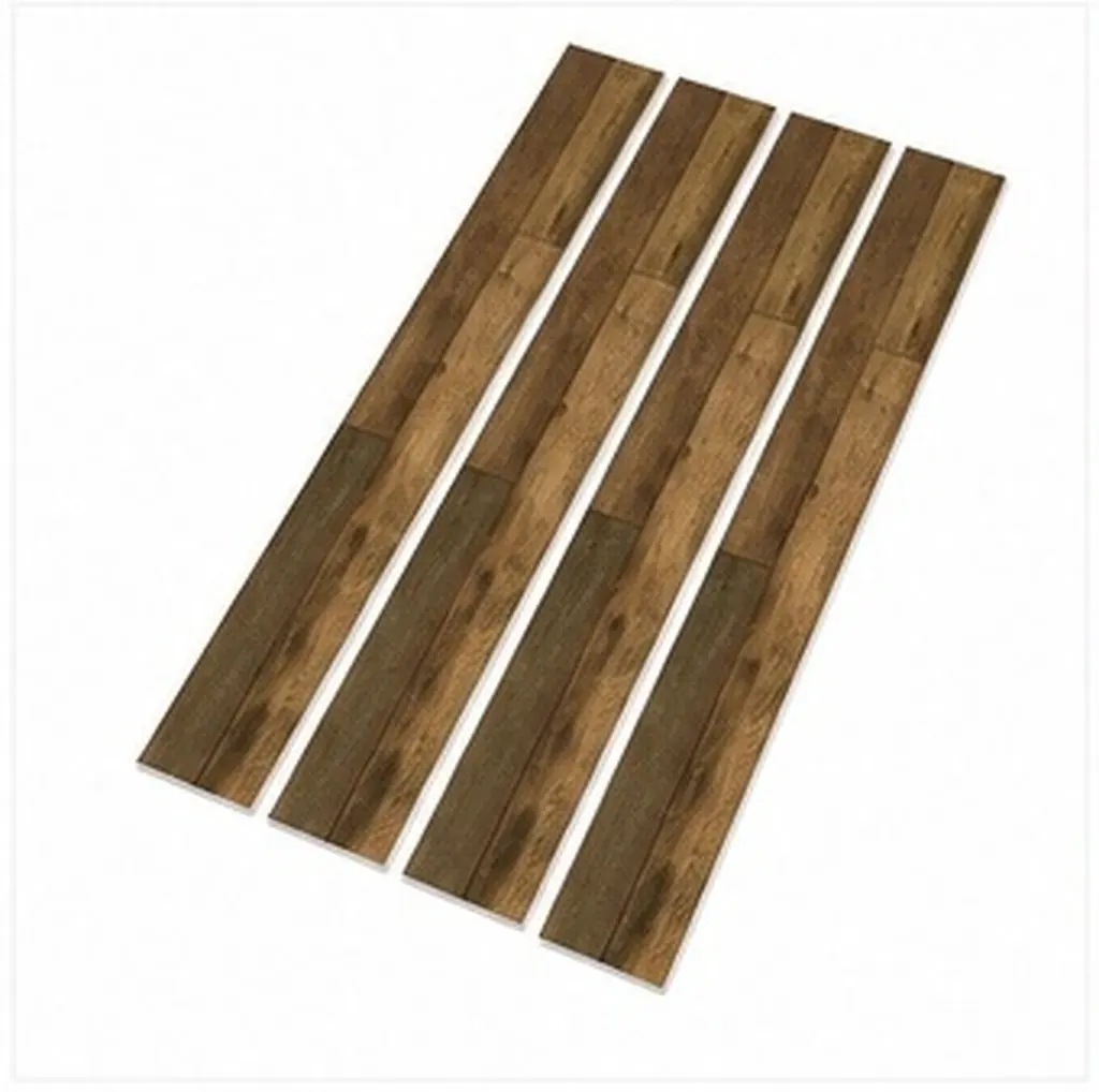 5Pcs Peel Stick Wood Grain Floor Tiles Self Adhesive Floor Decoration Flooring Planks for Bedroom Living Room Study