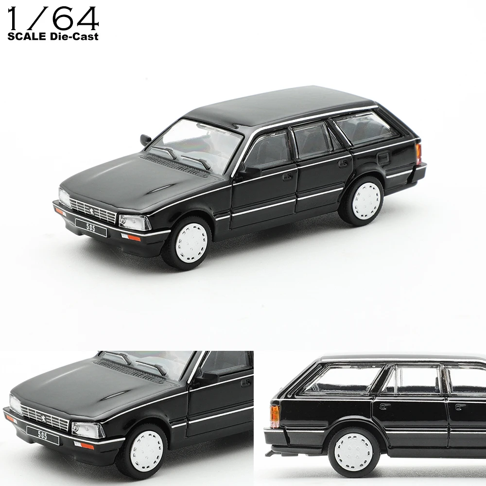 DCT 1/64 505SW Model Car Vintage Vehicle Wagon Diecast Car Collection Toy Station Vehicle Gift For Adults With Display Case