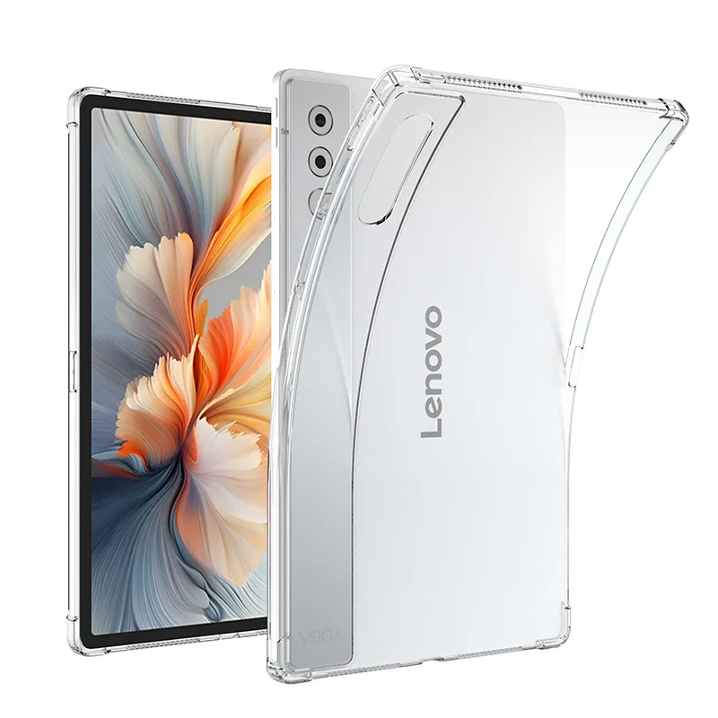 For Lenovo Yoga Pad Pro AI 12.7 2024 Case Clear TPU Back Shell for LENOVO YOGA Pad Pro AI 4 Air Bags Shockproof Cover