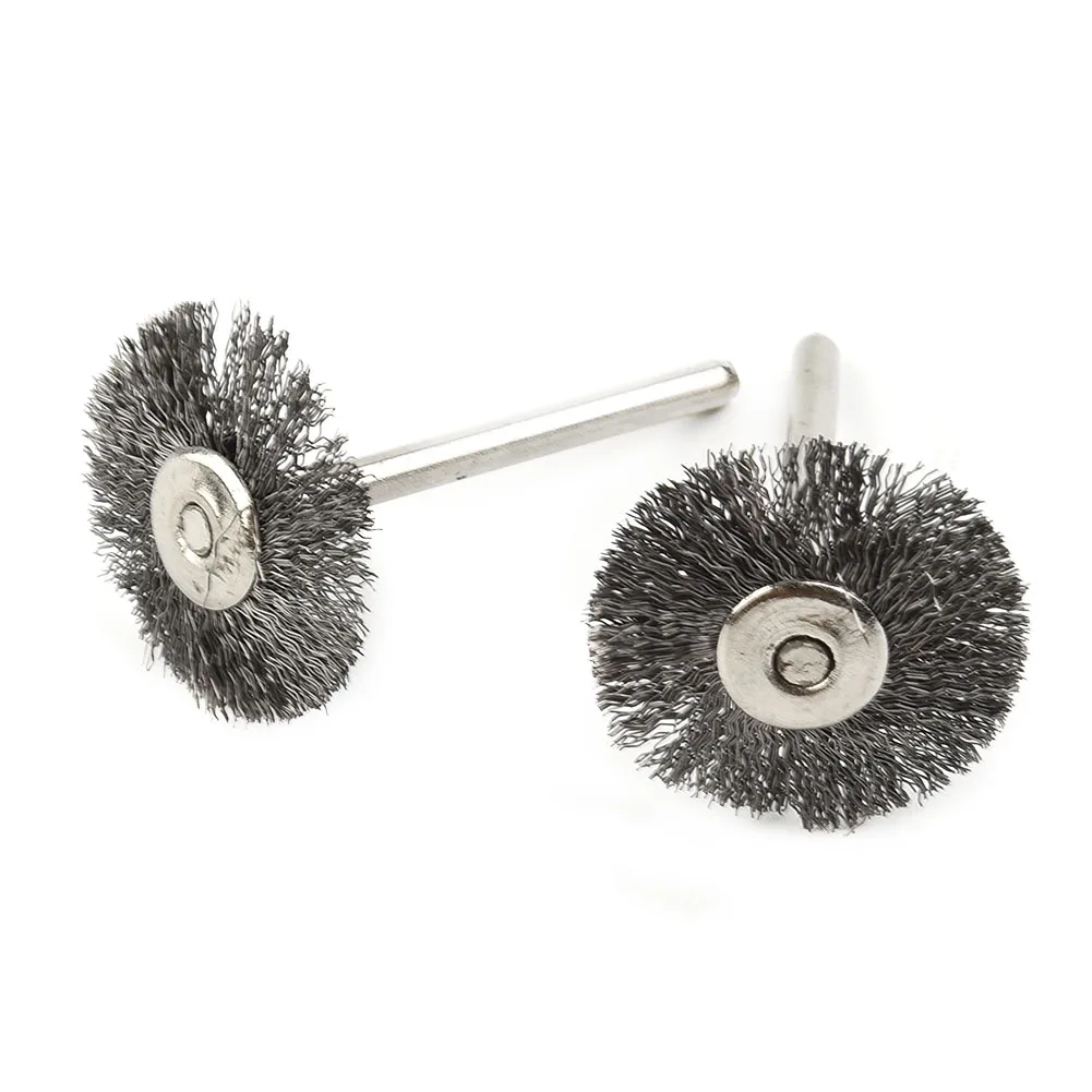 Set Wire Brush Stainless Steel T-shaped Tools Wheel Brushes For Mini Drill Rotary Parts Polishing New Practical