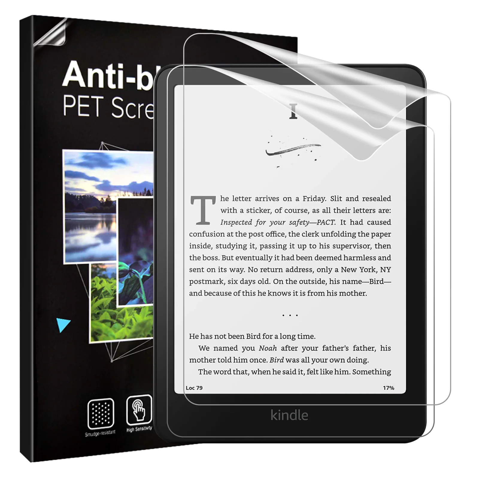 Tamamen yeni Amazon Kindle Paperwhite 7 İnç (12th 2024) ve Kindle Colorsoft Signature Edition Parlama Önleyici için 2 Paket Ekran Koruyucu