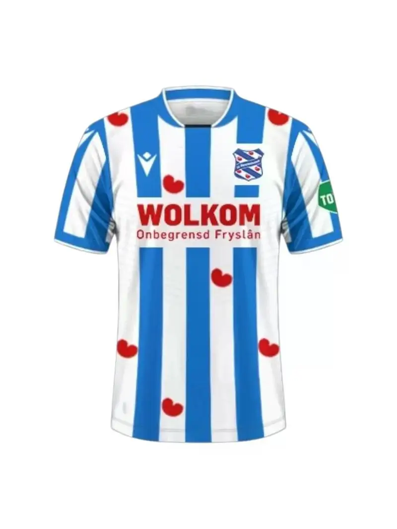 2026 Zomer Volwassenen Snel Droogende Voetbalshirt Heerenveen Thuis & Uit Voetbalshirt Ademend Sport T-shirt Strandkleding - afbeelding 2