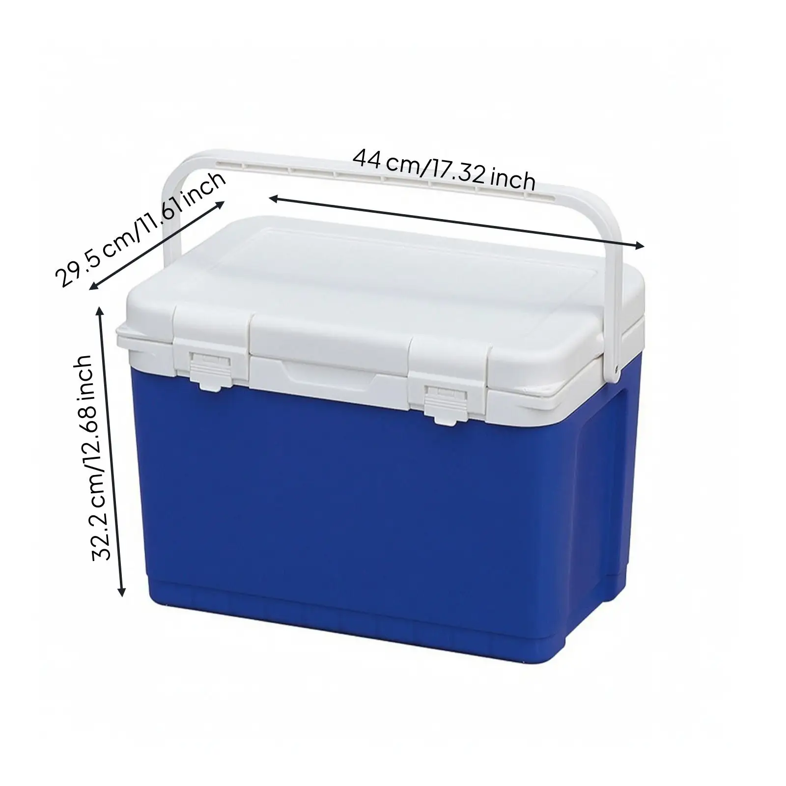 Durable Insulated Medical Carrier with White Lid and Latch for Safe Vaccine Transport Lab Specimen Box