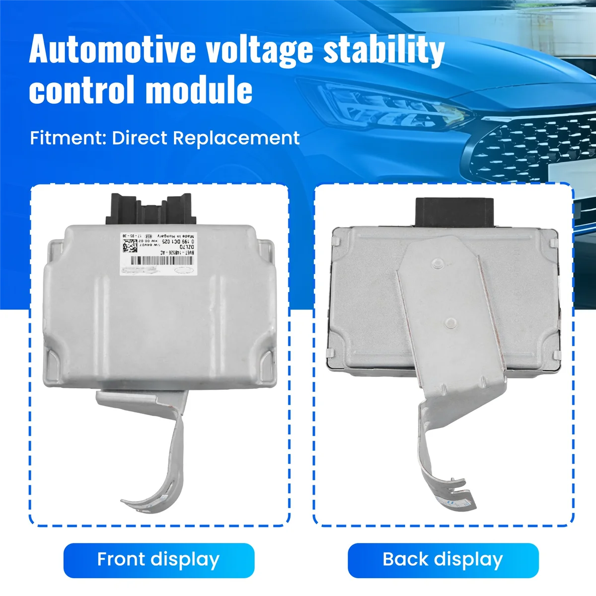 #85T Automotive Parts & Accessories,Car Voltage Stabilization Module BV6T-14B526-AC for Ford Mustang,Black & Silver