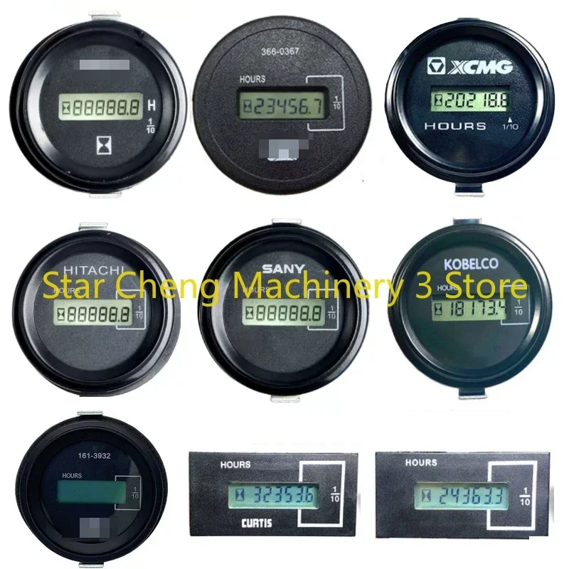 New Hour Meter Counter Timer For doosans  kobelco xcmg liugong Generator Diesel Gasolin Petrol Engine Excavator