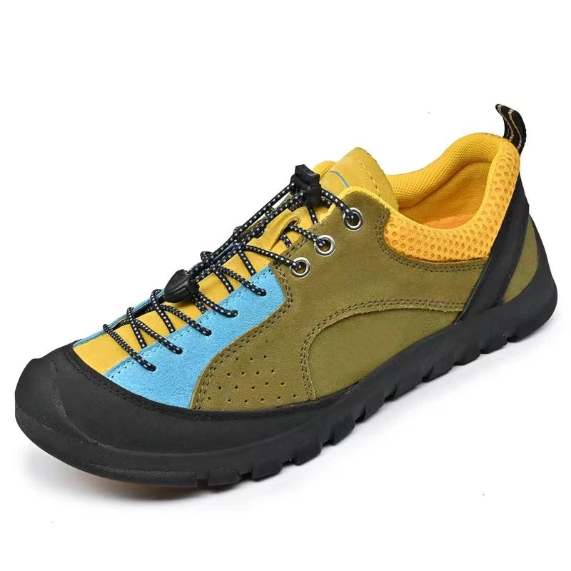 High Quality Brand Men's Hiking Shoes Big Size 35-45 Anti-Slip Durable Leather Trekking Shoes Man Comfort Outdoor Sneakers Women image 6