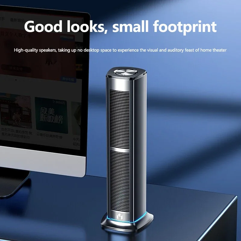 ミニアクティブスピーカー,USB,垂直ストリップ形状,3Dサラウンドサウンド,Bluetoothサブウーファー