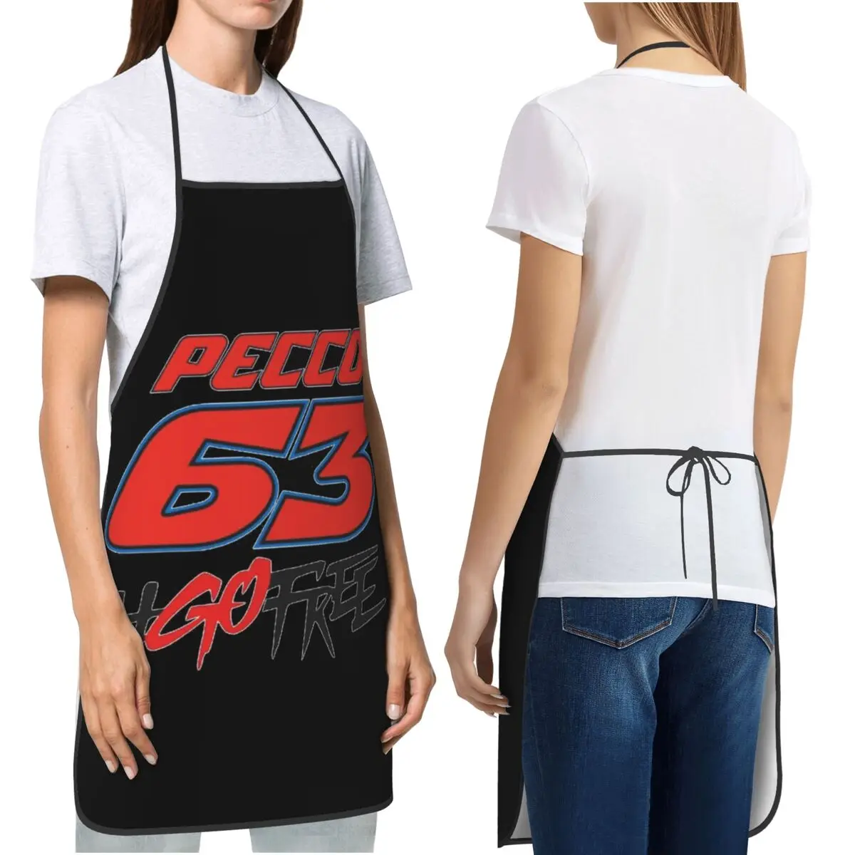 

Фартук Pecco Bagnaia 63, фартук для шеф-повара, кулинарии, кухни, нагрудник без рукавов, кухонный сарафан для уборки для женщин и мужчин, садоводства