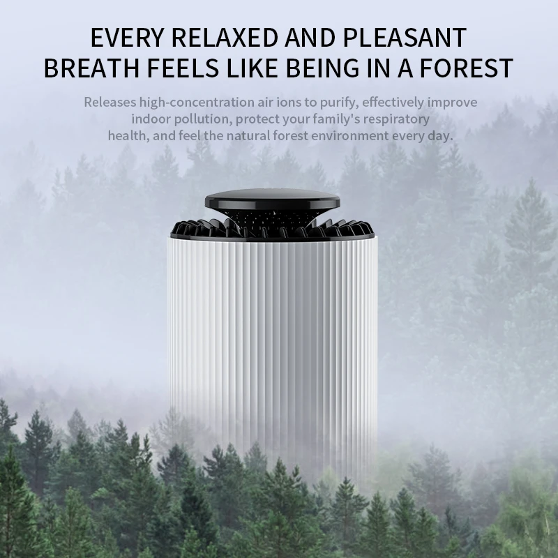 Xiaomi سطح المكتب لتنقية الهواء داخلي إزالة المنزلية الفورمالديهايد الدخان تنقية الهواء النقي إزالة الروائح الكريهة الأيونات السالبة