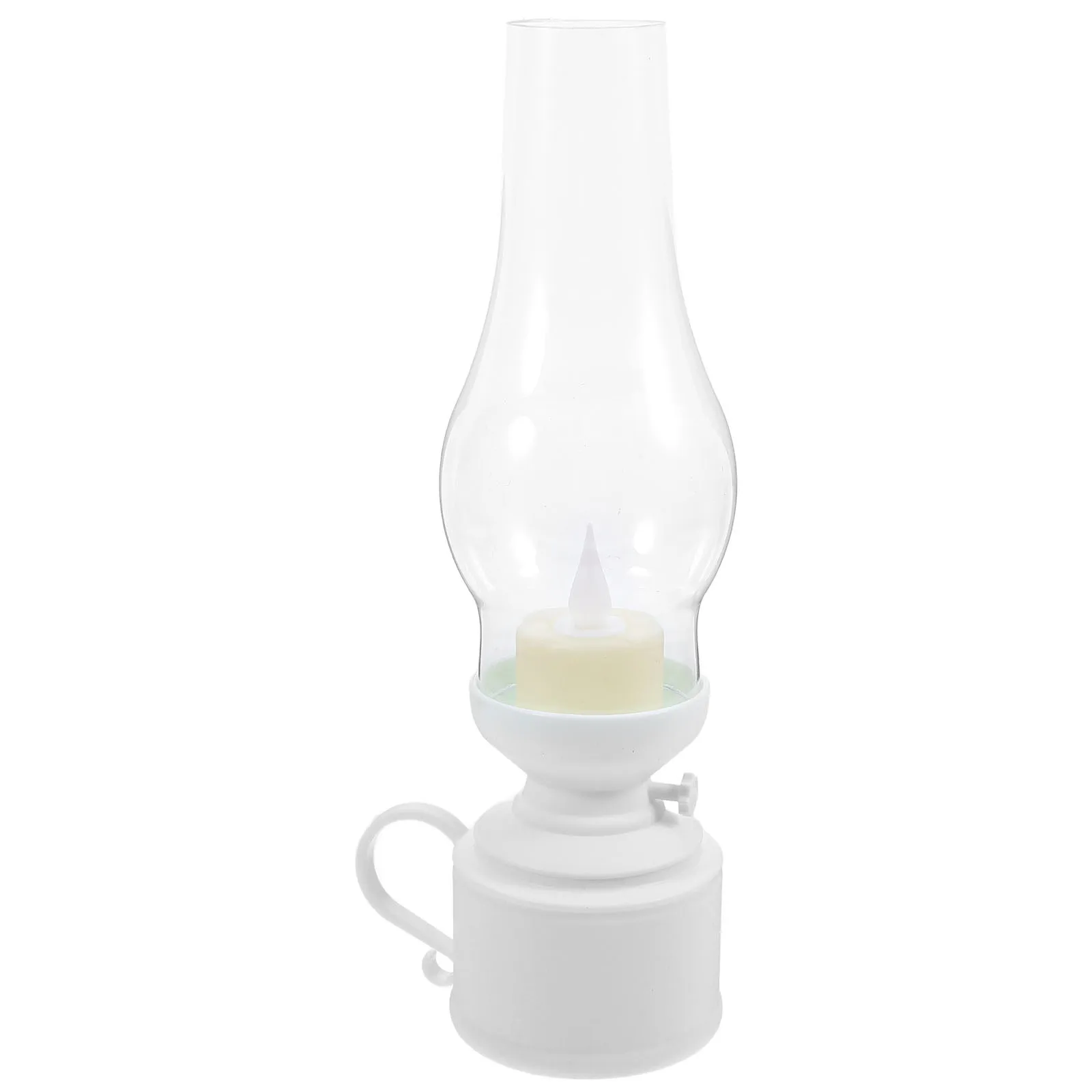 خمر LED مصباح قوي PP البلاستيك عديمة اللهب الجدول مصباح الرجعية ديكور المنزل ضوء الفوانيس #2