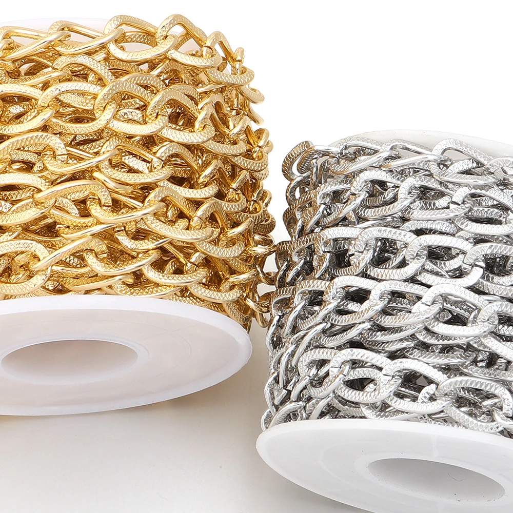 O-shape Aluminium Chains for Jewelry Making DIY Accessories