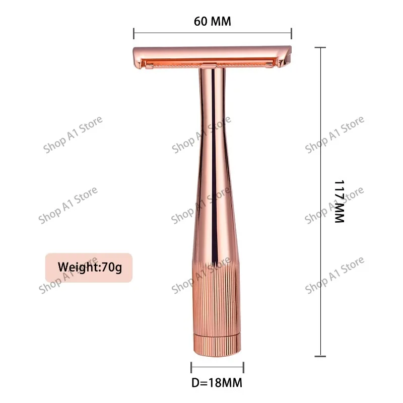Ladies high-end shaver universal feather anti-scratch blade manual razor eyebrow trimmer magnetic tool holder