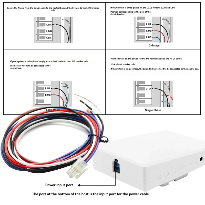 Best-Tuya Wifi Multi-Circuit 5 Channels Bi-Directional Power Energy Kwh Meter Monitor AC90-480V With 5PCS CT Clamps