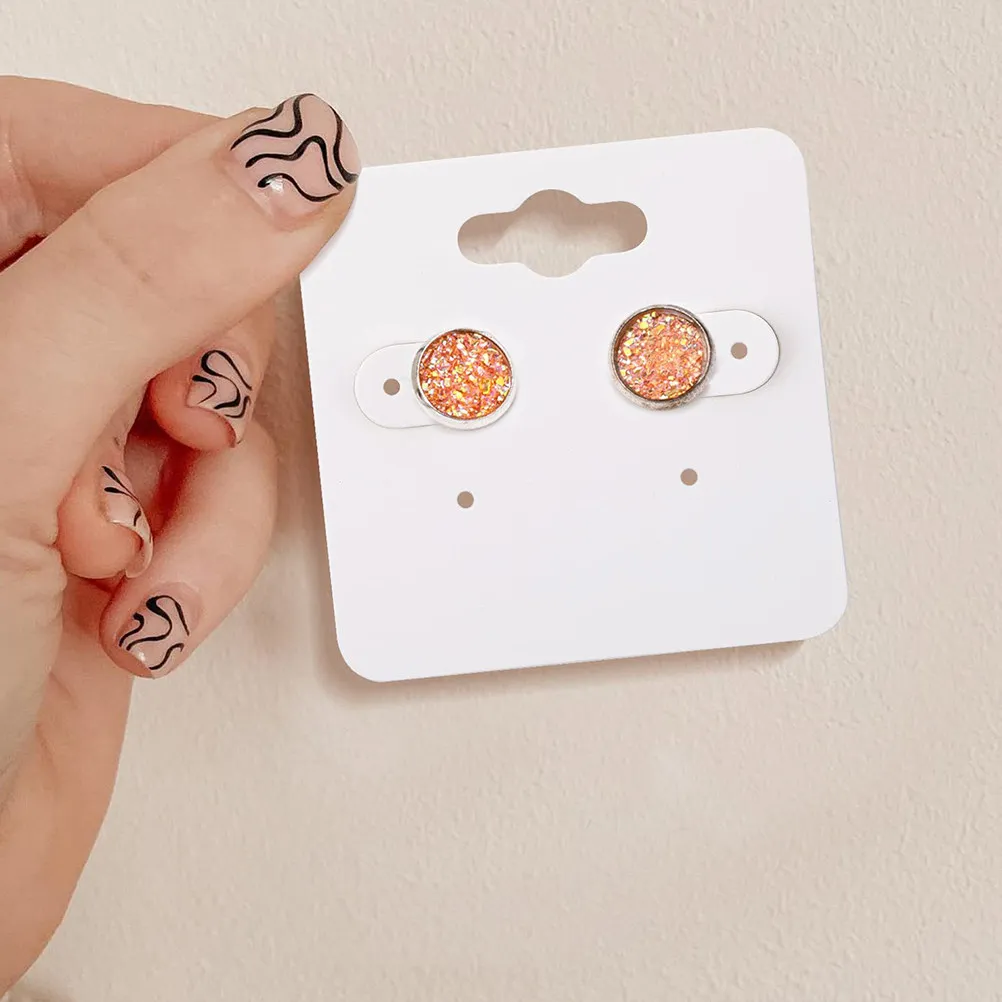 

200Pcs Earring Display Cards Paper Earring Retail Packaging Holders Tags for Jewelry Selling Jewelry Display Cards