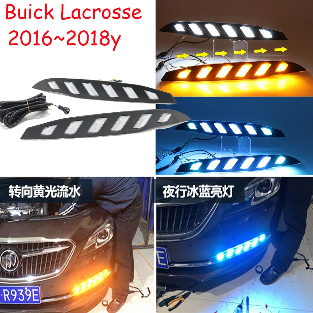 

Автомобильный бампер Opel фара для Buick Lacrosse дневного света 2016 ~ 2018y автомобильные аксессуары светодиодные DRL фары для Lacrosse противотуманные фары