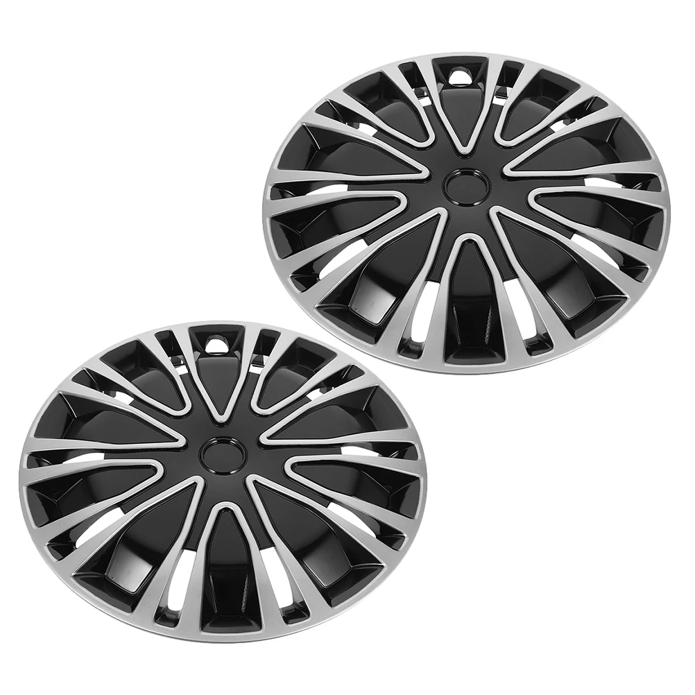 

2pcs Wheel Hub Cap 13 Inch Universal Fit Durable Waterproof Automotive Exterior Accessories For Car Truck Suv Rim Cover