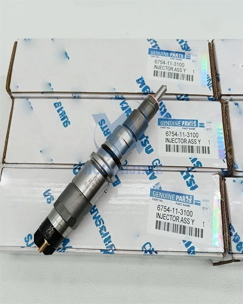 

6754-11-3100 6754113100 Fuel Injector for Komatsu SAA6D107E-1 Engine D51EX/PX-22 Bulldozer WA320PZ-6 WA380-6 Loader