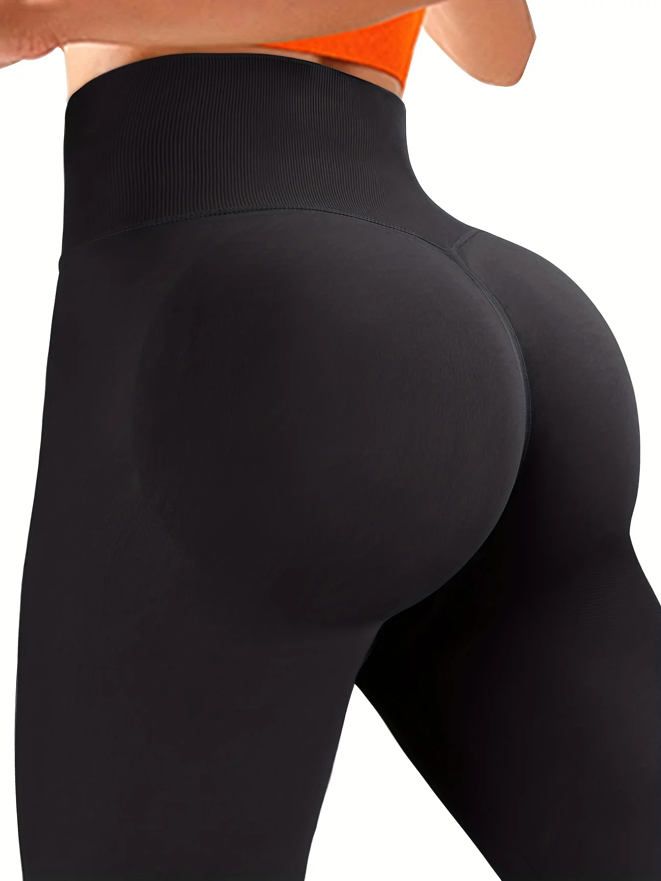 Yoga pants with peach hips, high waist, lifted buttocks, solid color shaping, tight fitting, seamless and perky buttocks