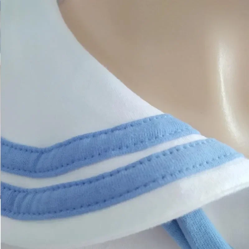 White Blue Sailor Romper With Snaps Soft Comfortable Onesie ABDL Adult Bodysuit Unisex Pajamas Couple Jumpsuit Home Playsuits view 5