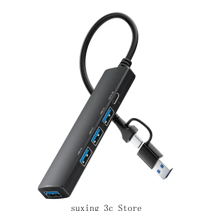 

E8BE USB C HUB 5 в 1 USB C/USB Dopking Adapter Doping Station с 3XUSB2.0+1XUSB3.0+1xType C Адаптер.