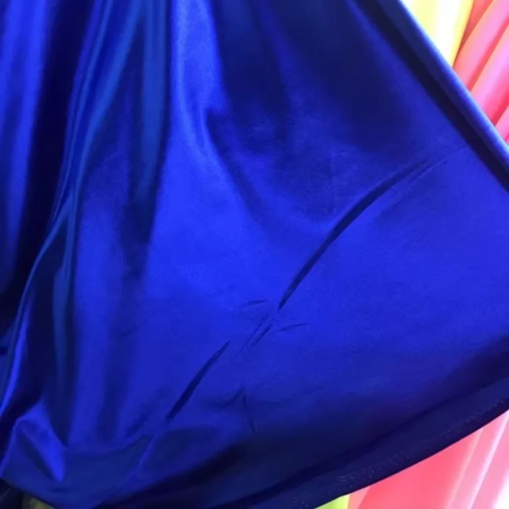 Four Sided Elastic Satin Spandex Fabric Bright Latin Dance Costumes Dance Stage Clothing Diy Sewing Fabrics Cloth By The Meter