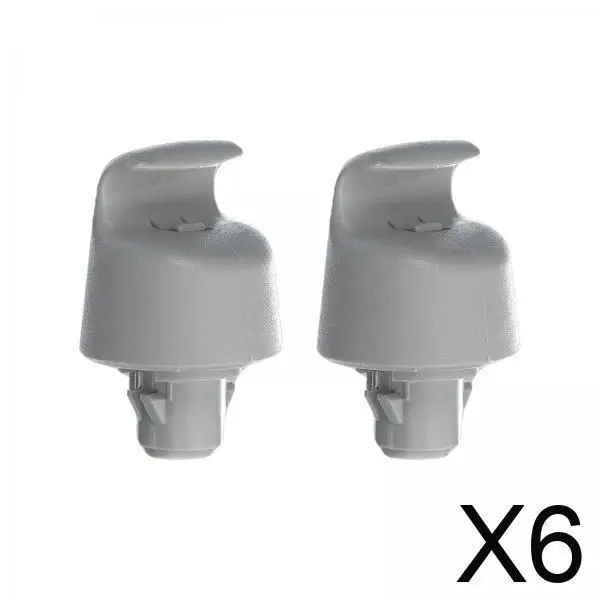 

Auto Sun Visor Retainer Hooks Gray Plastic Holder Replacement Brackets for Toyota Corolla Suzuki Mazda