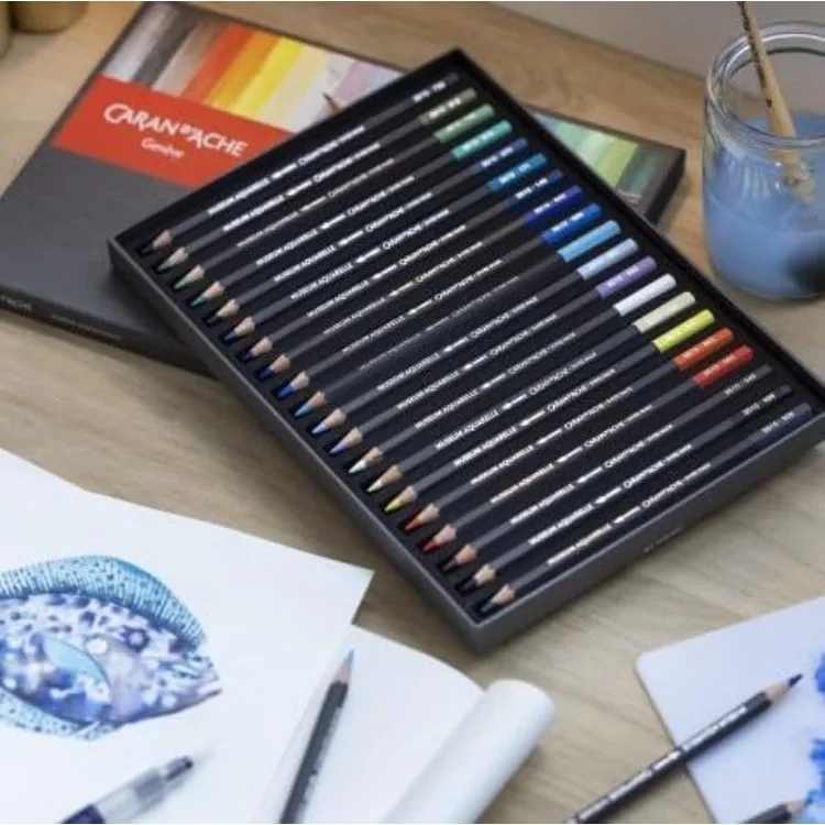 Museum Aquarelle Watercolor Pencils - 72 Colors in a Wood Box (3510.476)