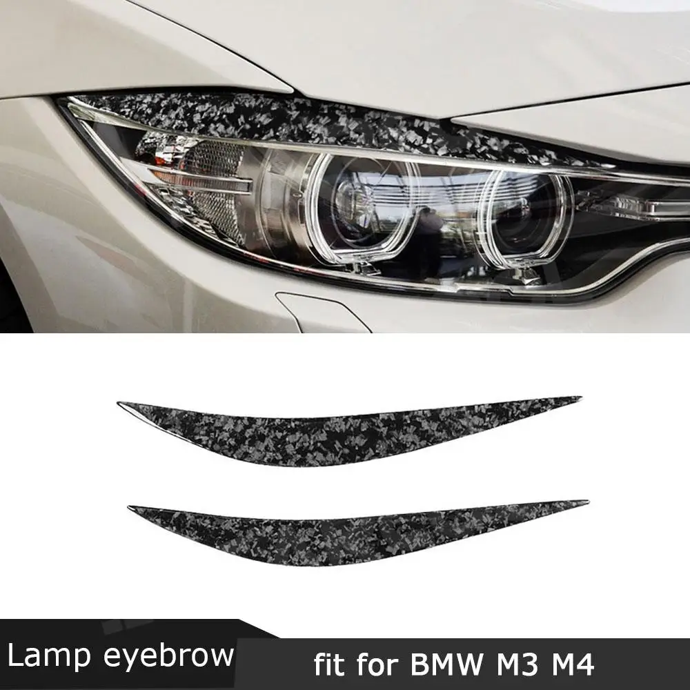 

JMCARCOOL кованые чехлы для фар из углеродного волокна для BMW 4 серии F32 F33 F36 2012-2017, передний бампер, веки, Стайлинг автомобиля