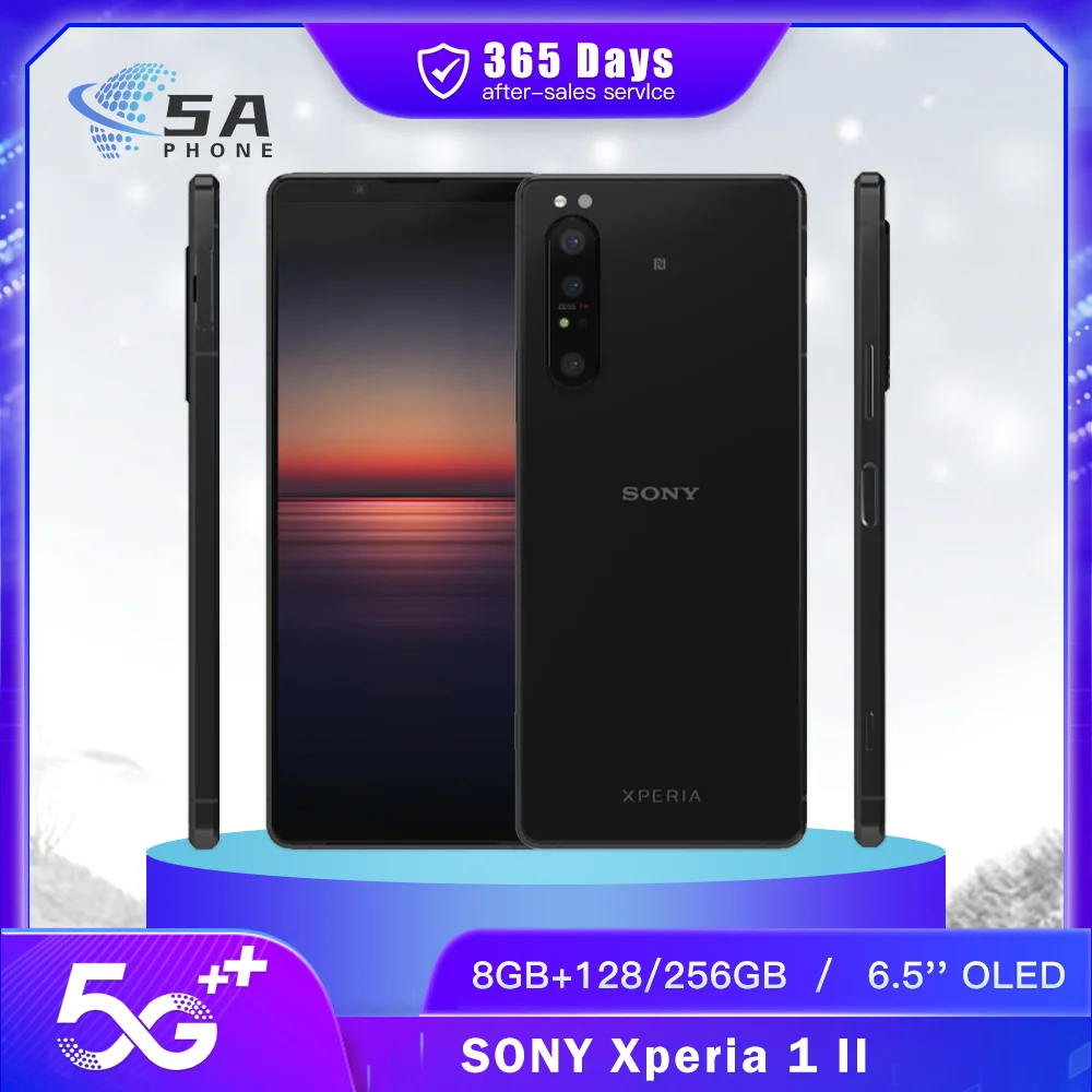 Original Sony Xperia 1 II 1ii SO-51A 5G Mobile Phone NFC 8GB+128GB 6.5