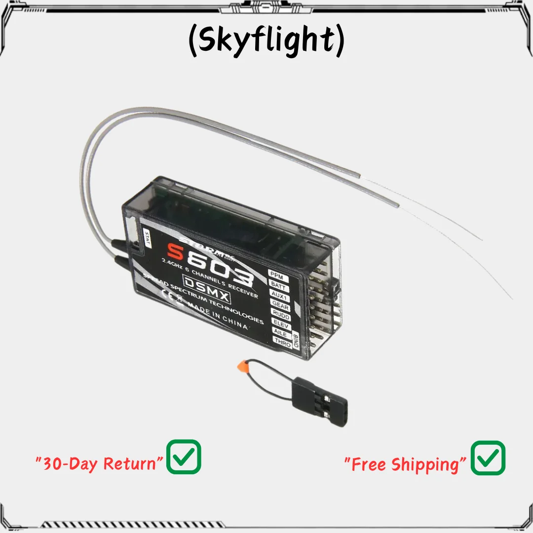 

S603 2,4 ГГц цифровой модуляционный 6-канальный приемник для DX6i JR DX7 JR RC передатчик