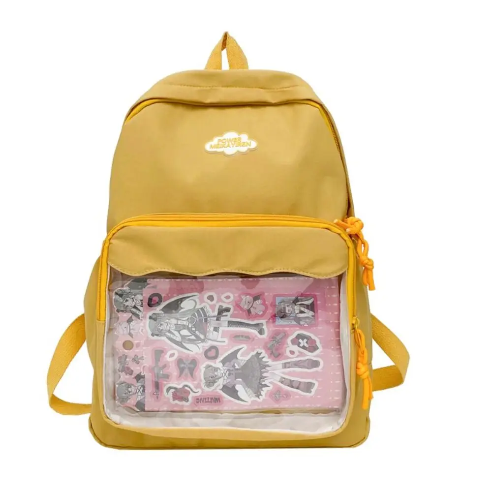 Nowy Design Plecak Dużej Pojemności Poliester Nylon Przezroczyste Torebki Harajuku Torba na Ramię Wielokrotnego Użytku Do Codziennego Użytku