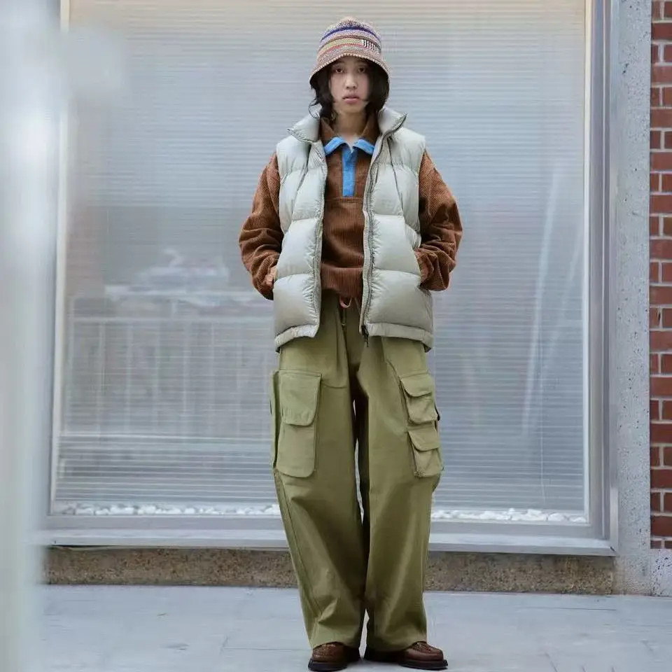 

Легкий высокомягкий теплый хлопковый жилет с модой осень-зима, модная повседневная одежда на молнии цвета