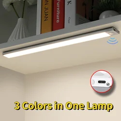 Night Light  Under Cabinet Light Motion Sensor USB Cabinet lights Closet Light Cabinet Kitchen Lighting Magnetic LED Bar lights