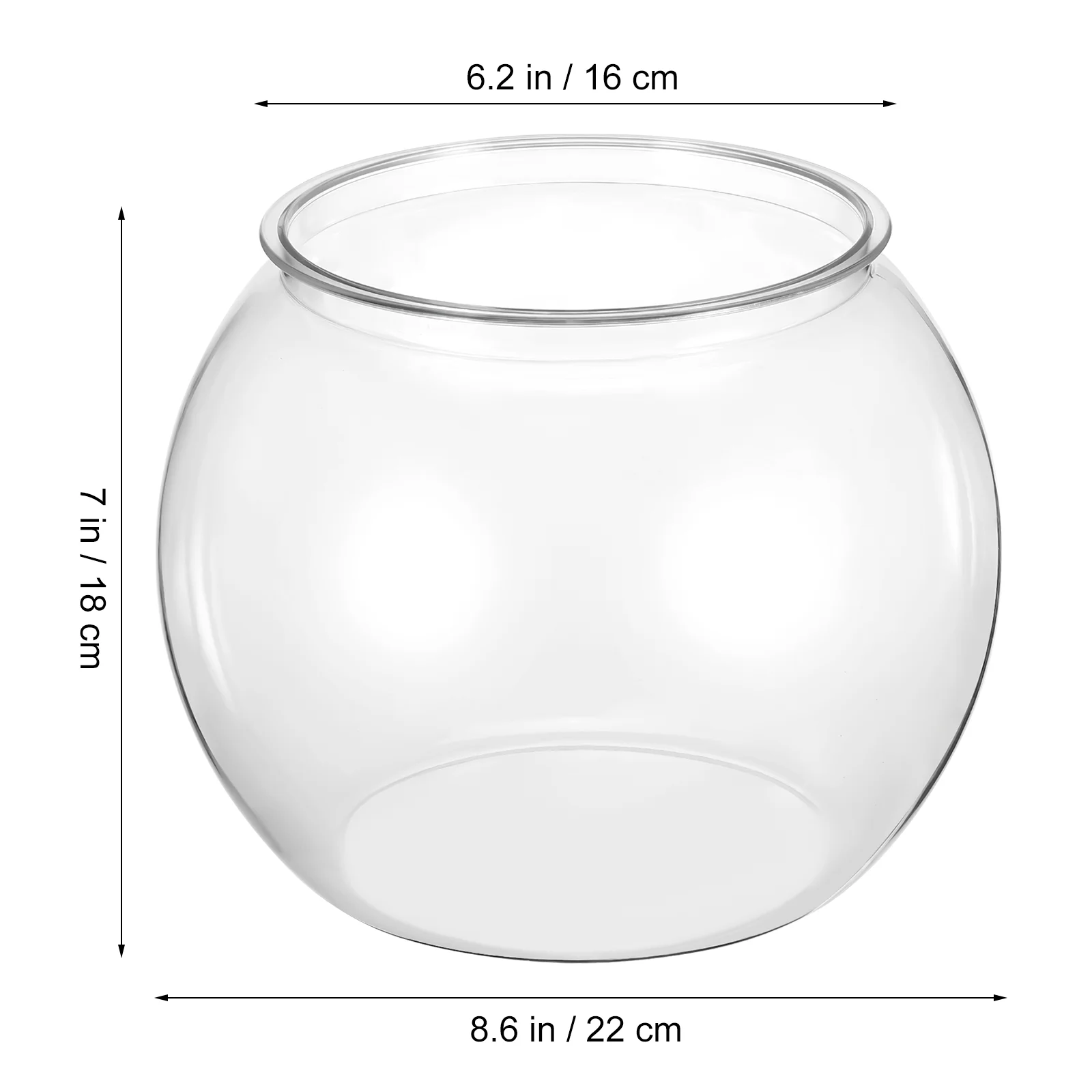 Bubble Goldfish Tank Ornamental Lightweight Anti-falling Portable Mini Transparent The Pet