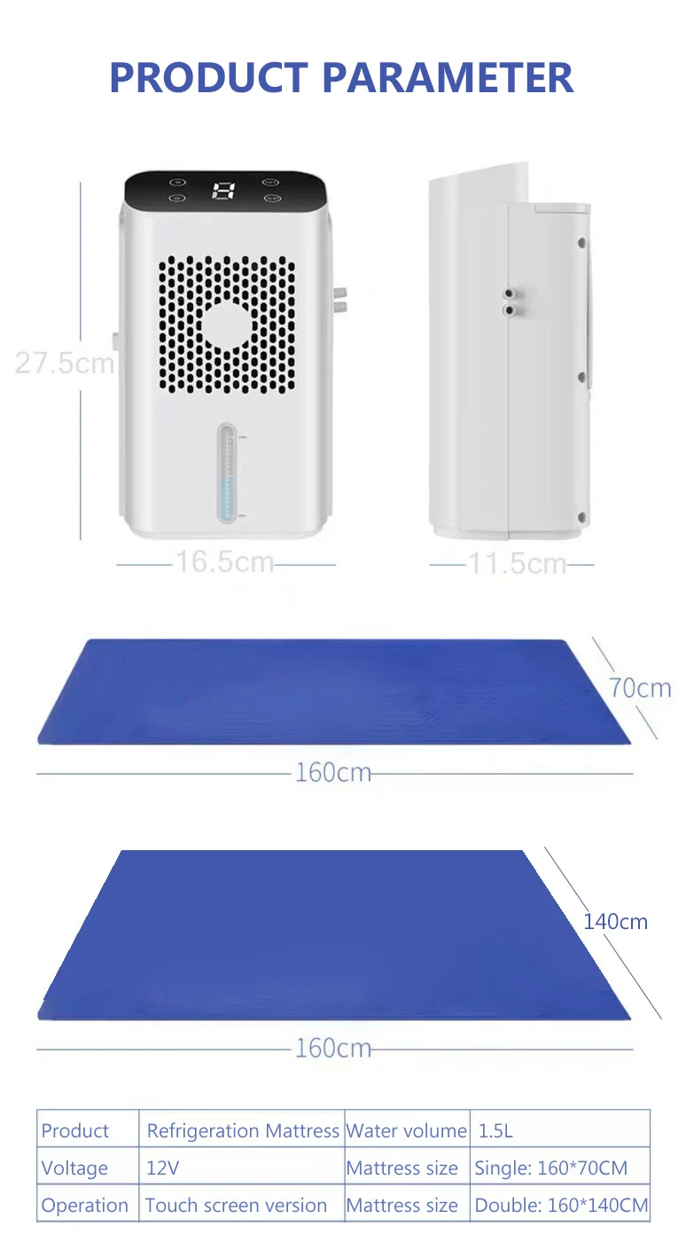 Water Circulation Refrigeration Mattress Water-cooled Air-conditioned Pad Cooling down Fan Relieve Heat Bed Sofa Cushion Cooler